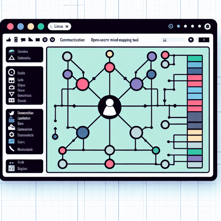 simplest open source mind mapping tool for linux
